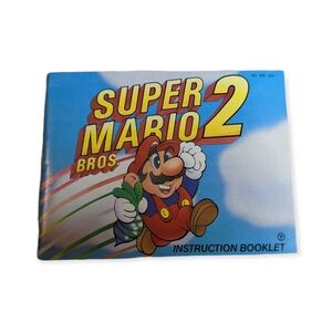 Vintage 1989 Nintendo NES Super Mario Bros 2 Instruction Booklet